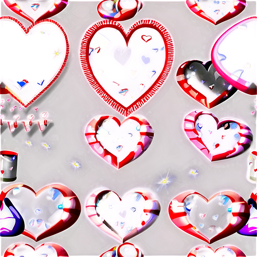 Floating Valentine Heart Png Fka47