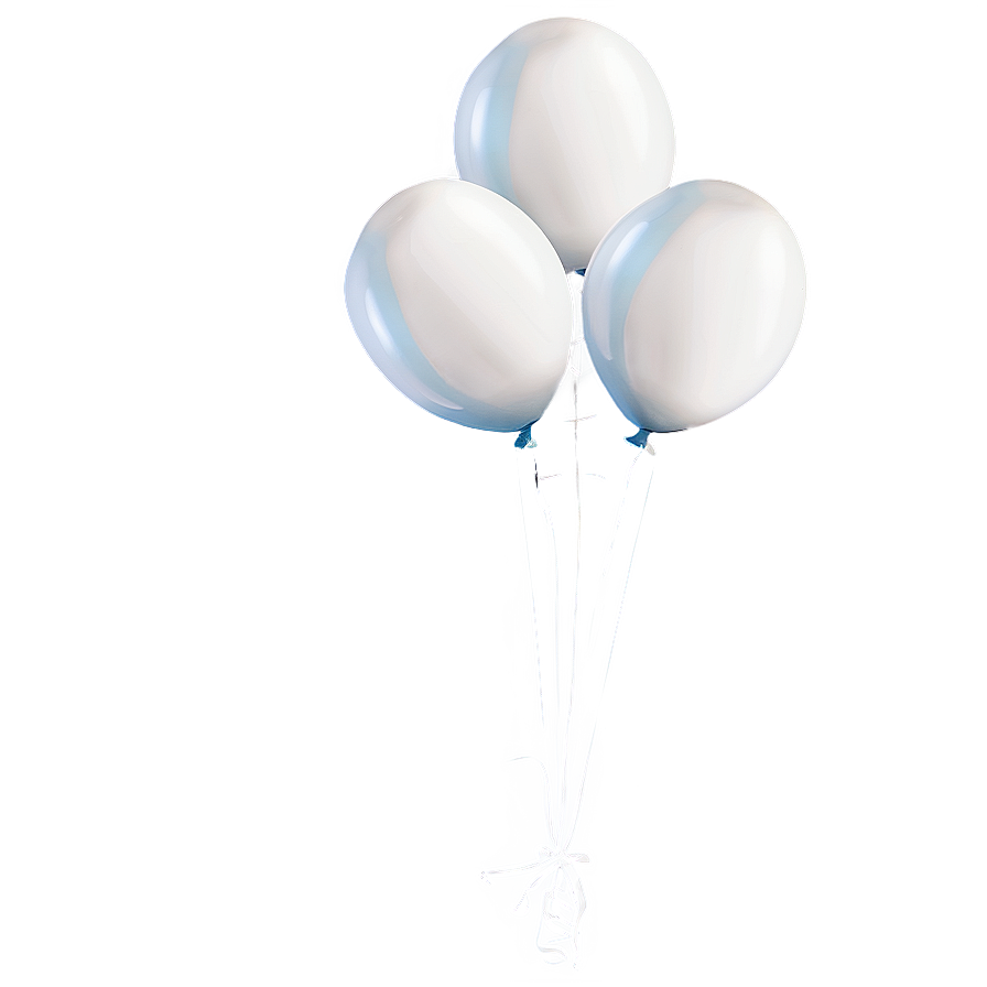 Floating White Balloon Bunch Png 06212024