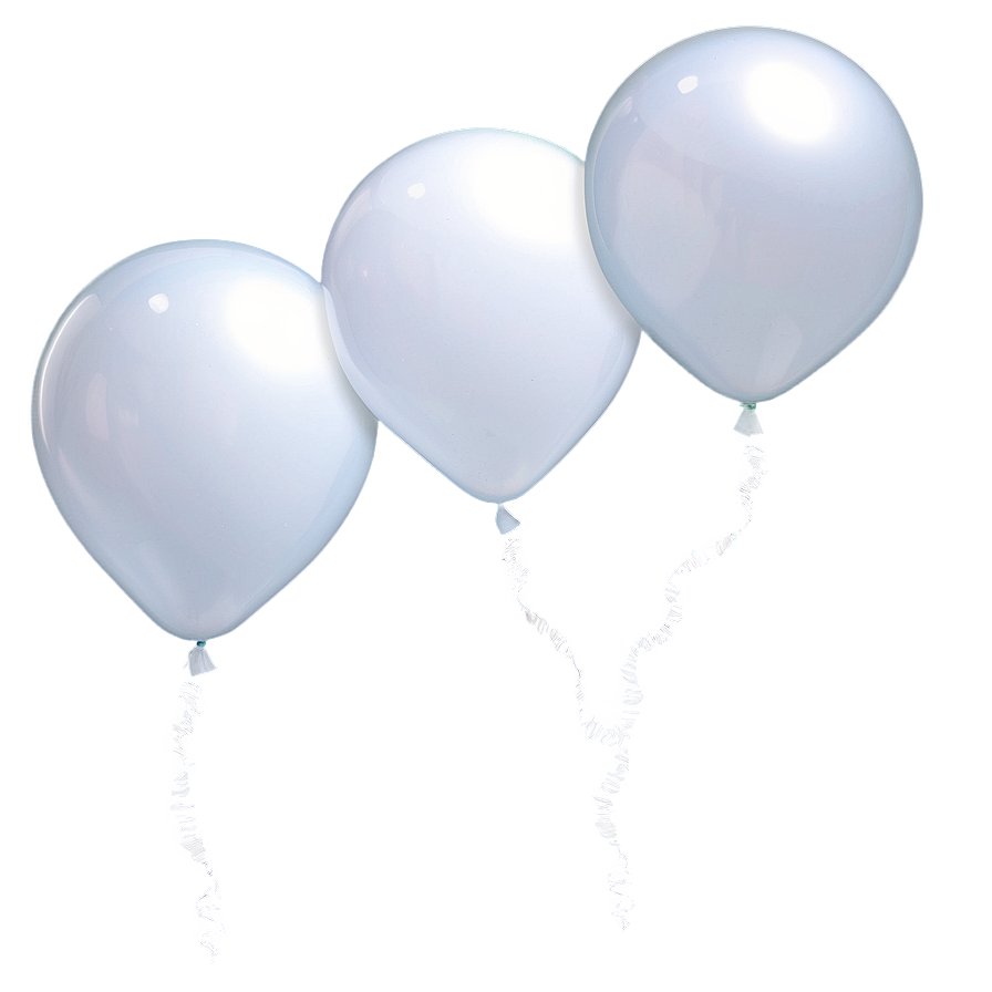 Floating White Balloon Bunch Png 06212024