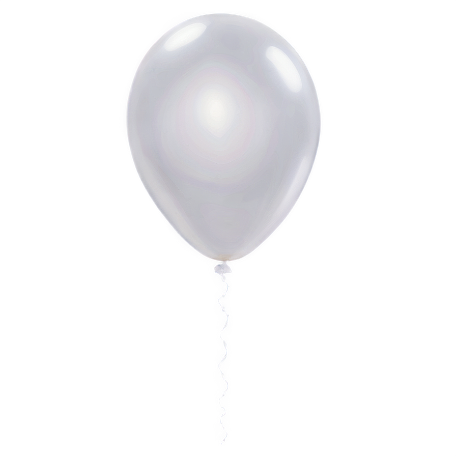 Floating White Balloon Png Qfj