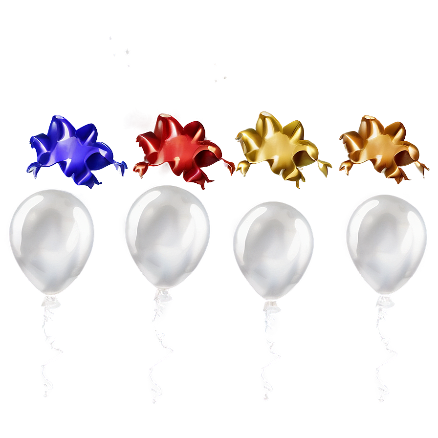 Floating White Balloons Png 06122024