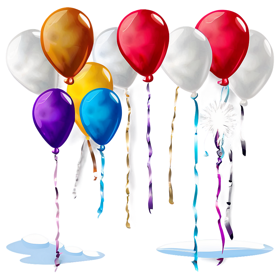 Floating White Balloons Png Lad63