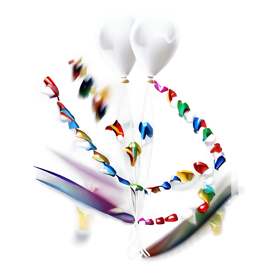 Floating White Balloons Png Ngq26