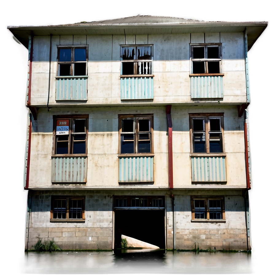 Flood-damaged Building Png Hxj56