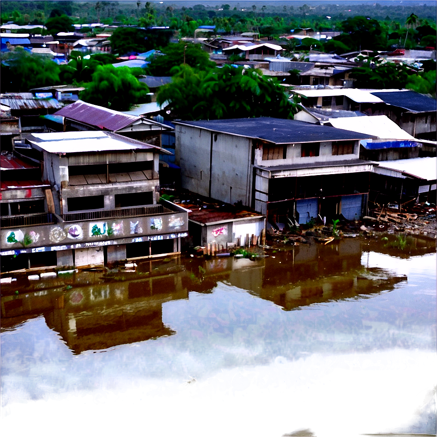 Flood-ravaged City Png Euy