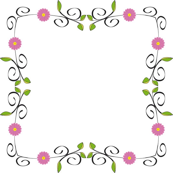 Floral Abstract Frame Design