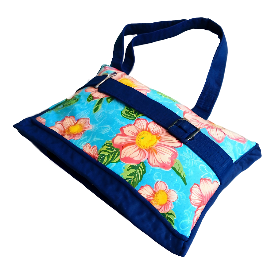 Floral Beach Bag Png Vuo