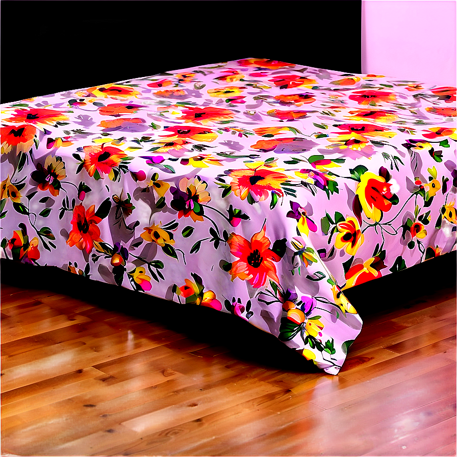 Floral Bed Sheet Png 76