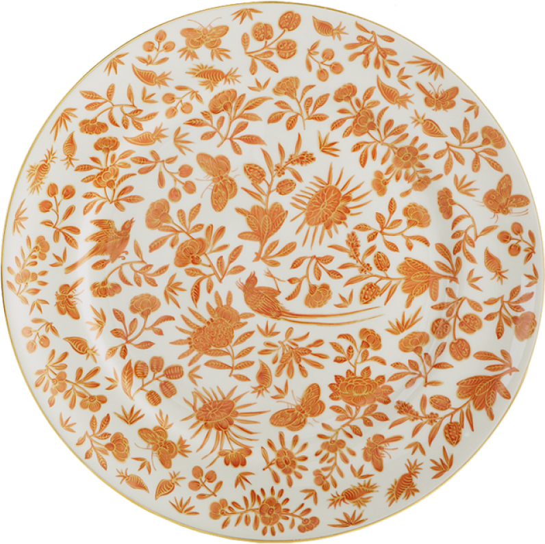 Floral Bird Pattern Plate