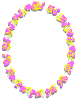 Floral Butterfly Frame Design