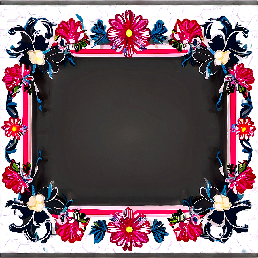Floral Certificate Frame Png 62