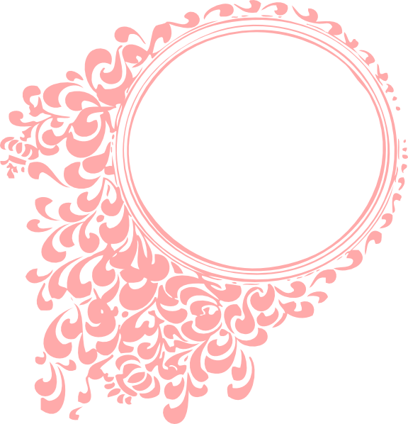 Floral Circle Frame Design