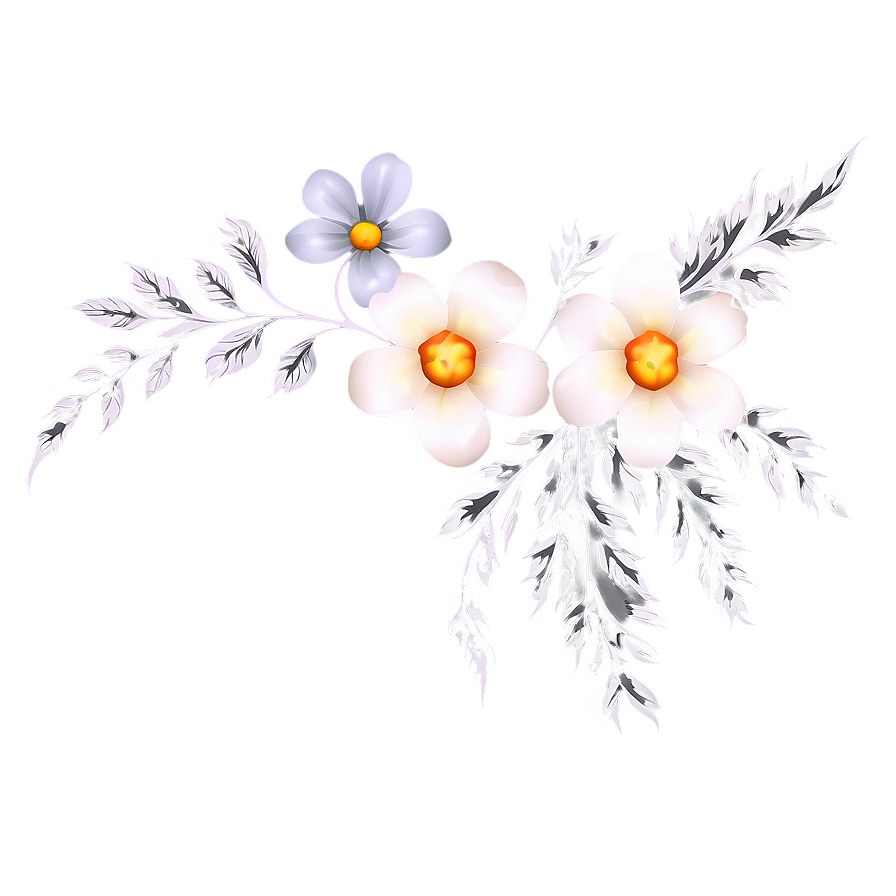 Floral Corner Embellishment Png 23