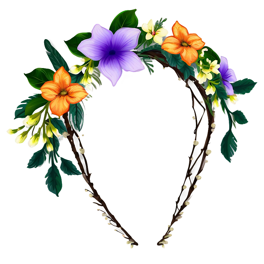 Floral Crown Design Png 56