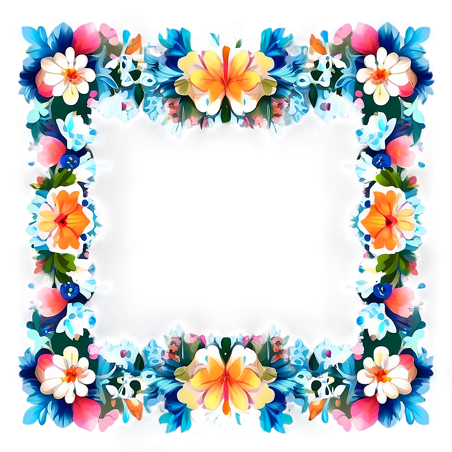 Floral Cute Frame Png 06262024