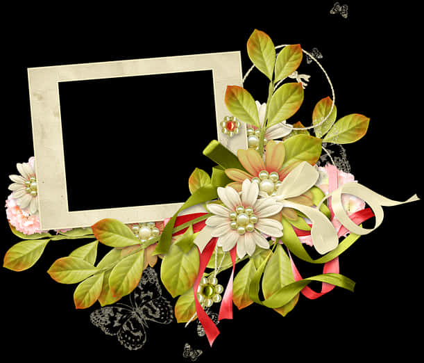 Floral Decorated Frame Design