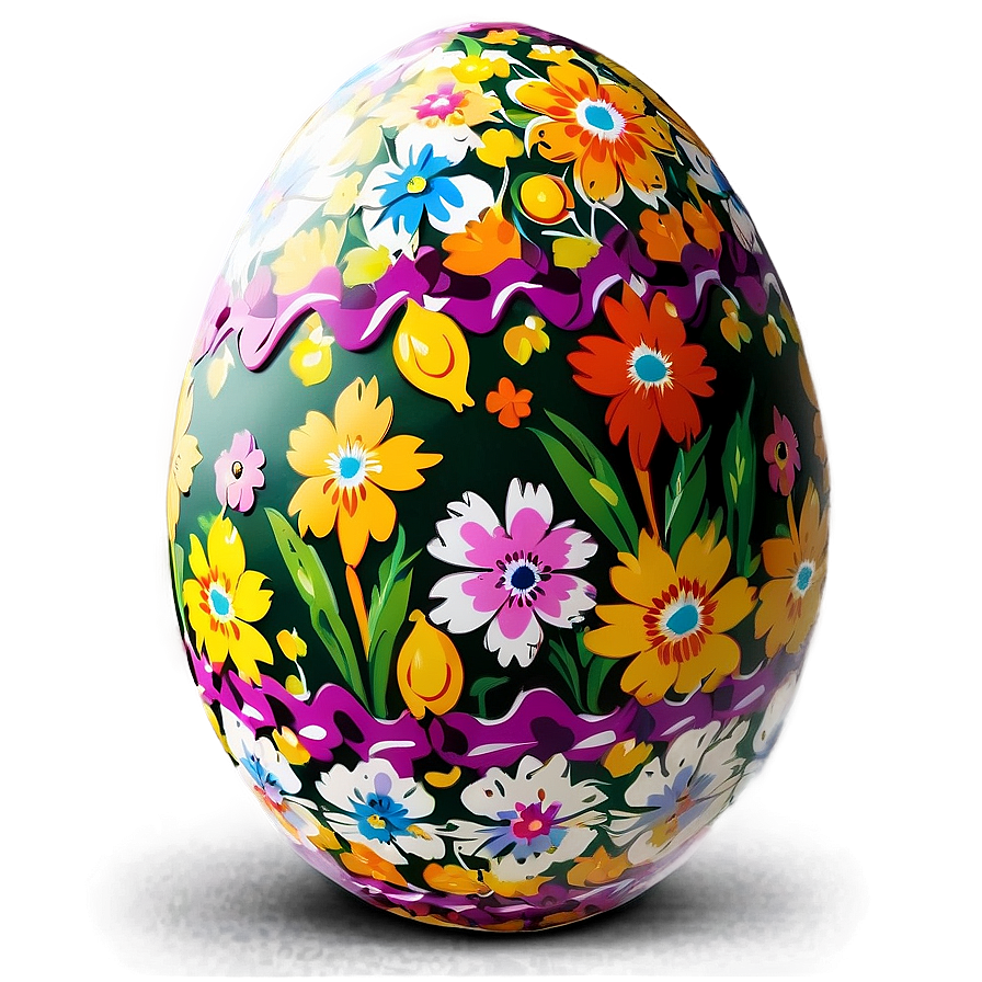 Floral Easter Egg Png 05252024