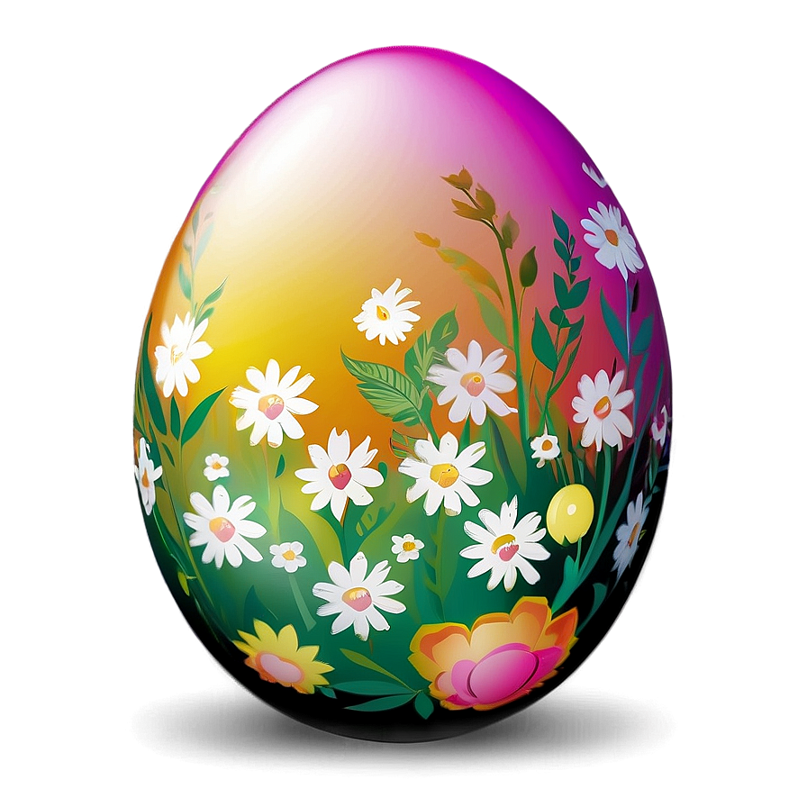 Floral Easter Egg Png Mee