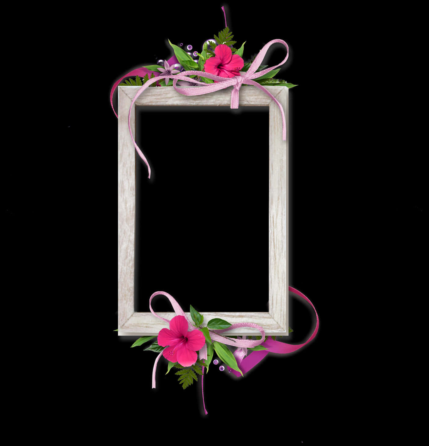 Floral Embellished Photo Frame
