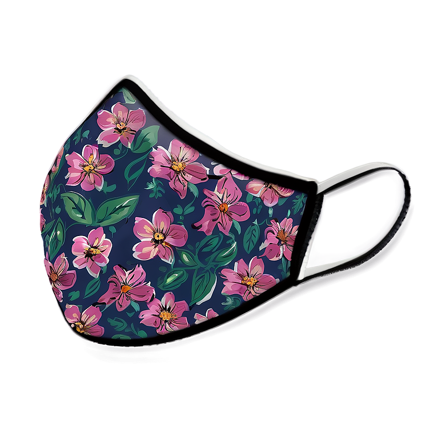 Floral Facemask Png 62