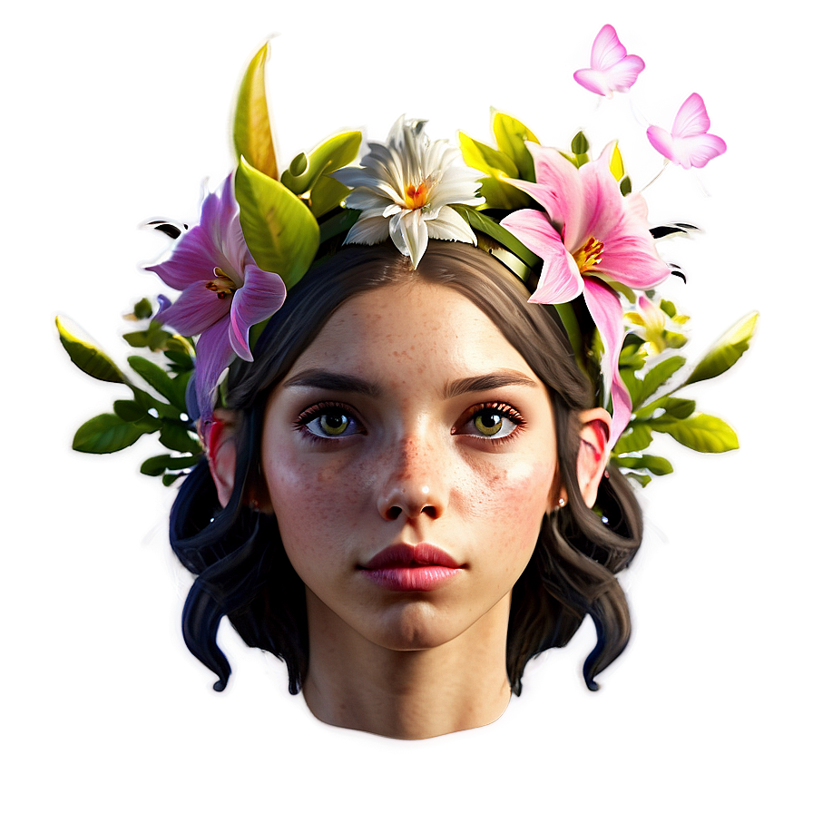 Floral Fairy Headpiece Png 10