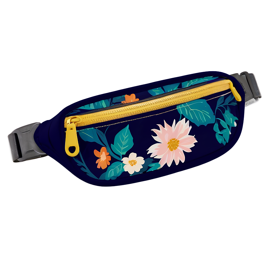 Floral Fanny Pack Png Bmv