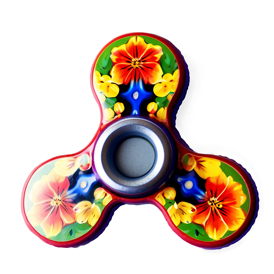 Floral Fidget Spinner Png Ouo63