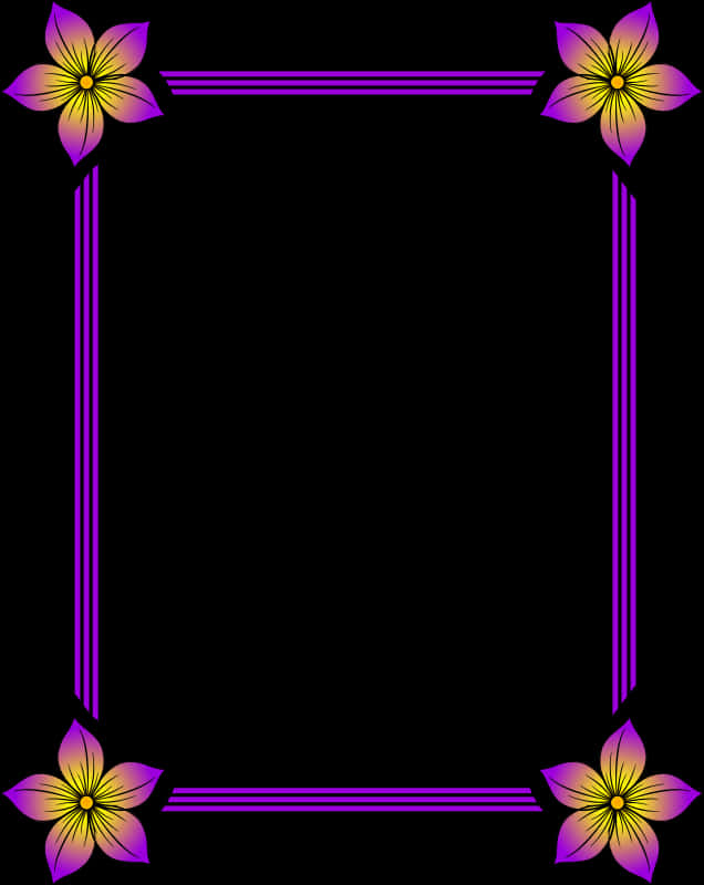Floral Frame Border Design