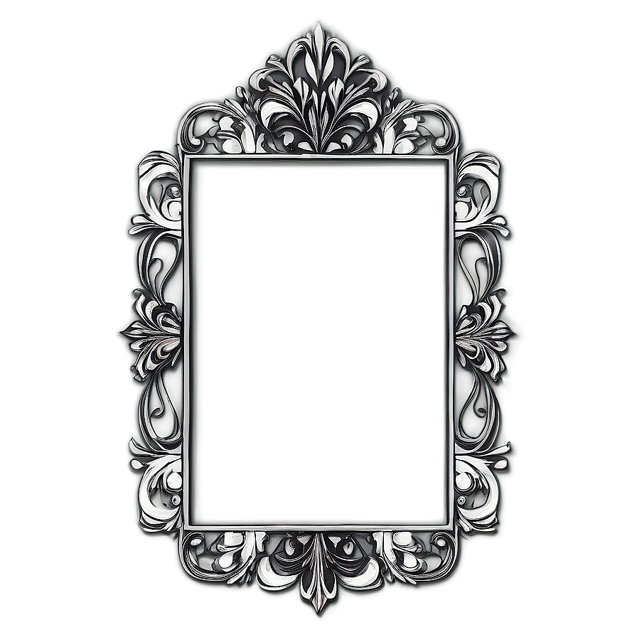 Floral Frame Border Png 06262024