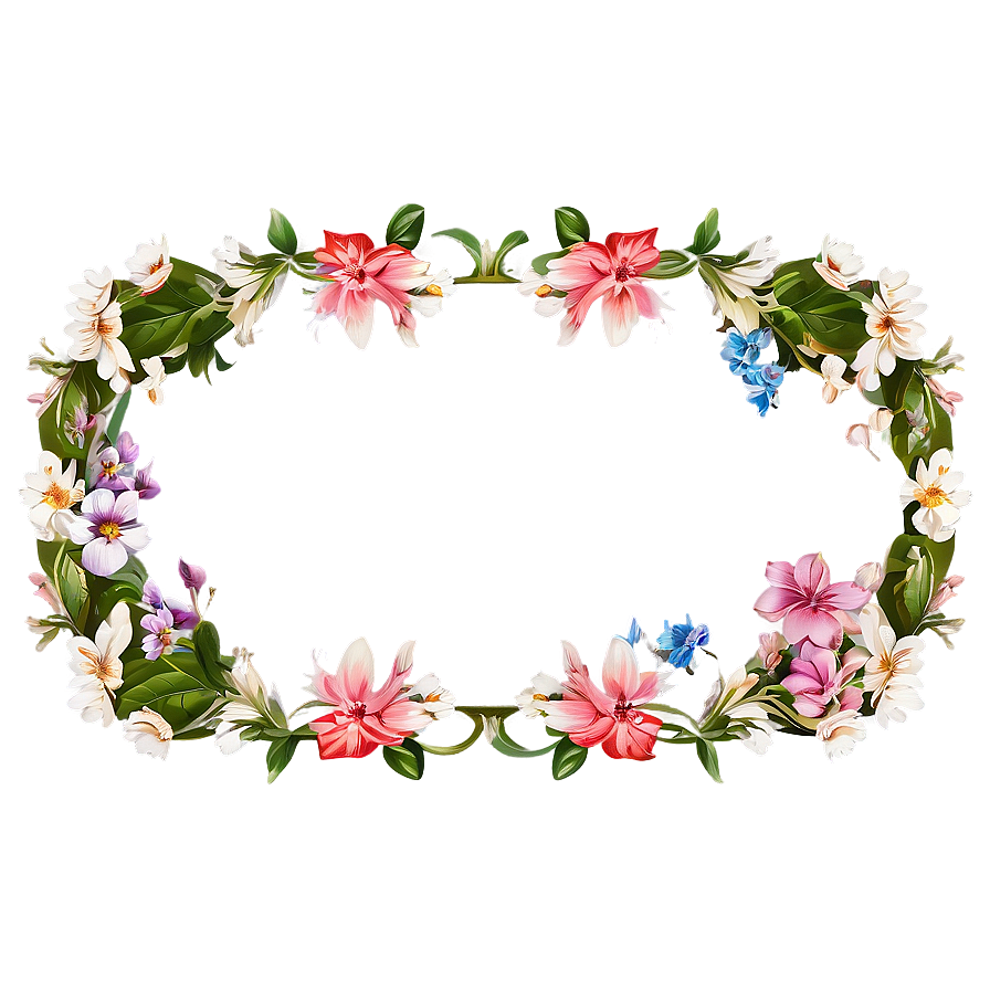 Floral Frame Border Png 32