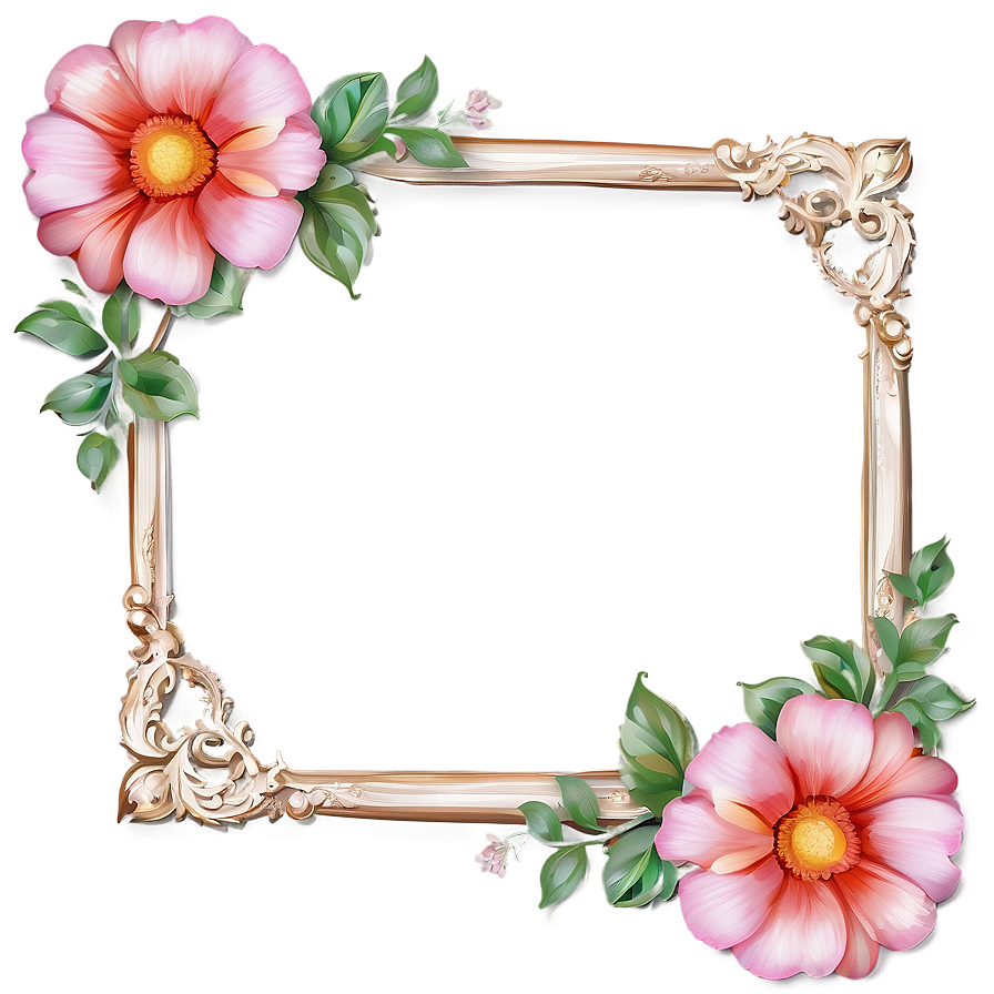 Floral Frame Clipart Png 05252024