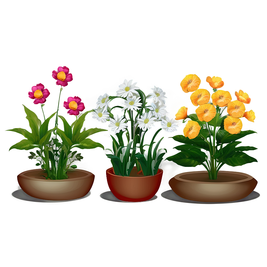 Floral Garden Scene Png 05062024