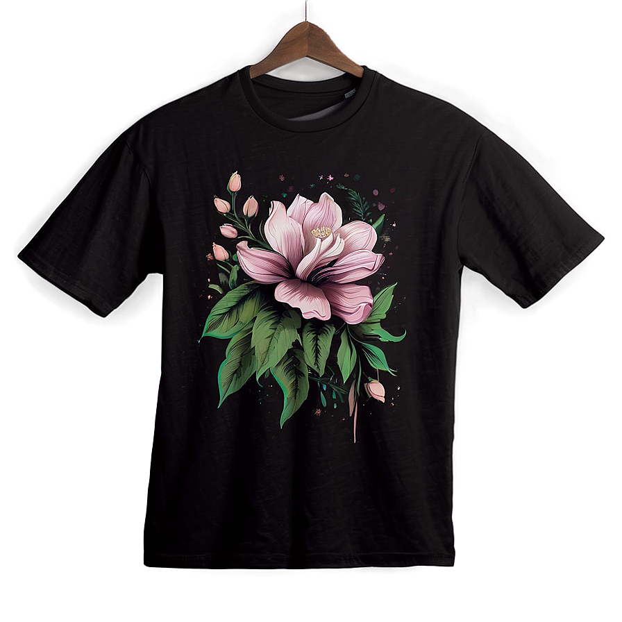 Floral Graphic Tees Design Png 20