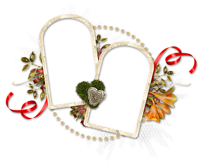 Floral Heart Frame Design