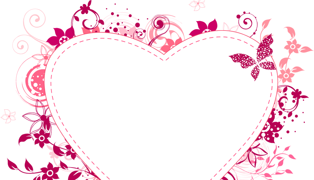 Floral Heart Frame Design