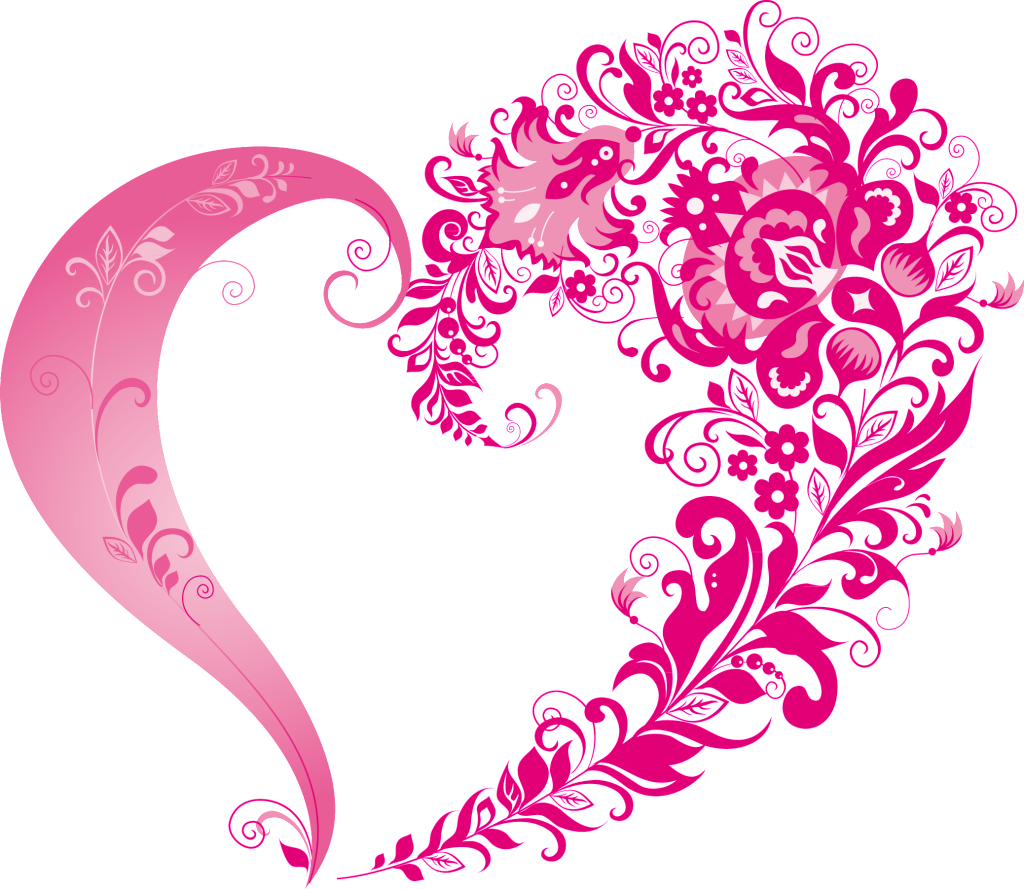 Floral Heart Vector Design