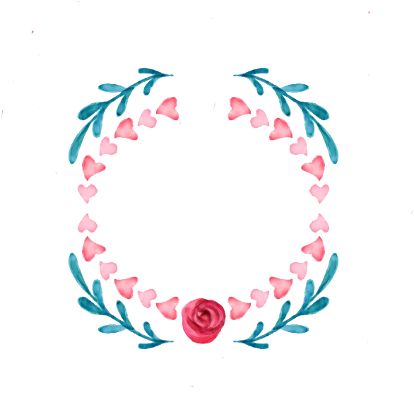 Floral Heart Wreath Artwork