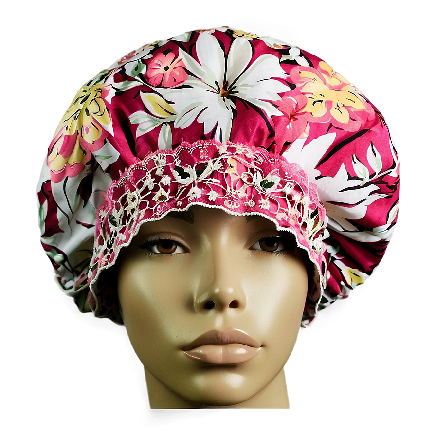 Floral Lace Shower Cap Png Oyo