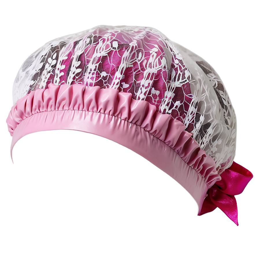 Floral Lace Shower Cap Png Xkp89