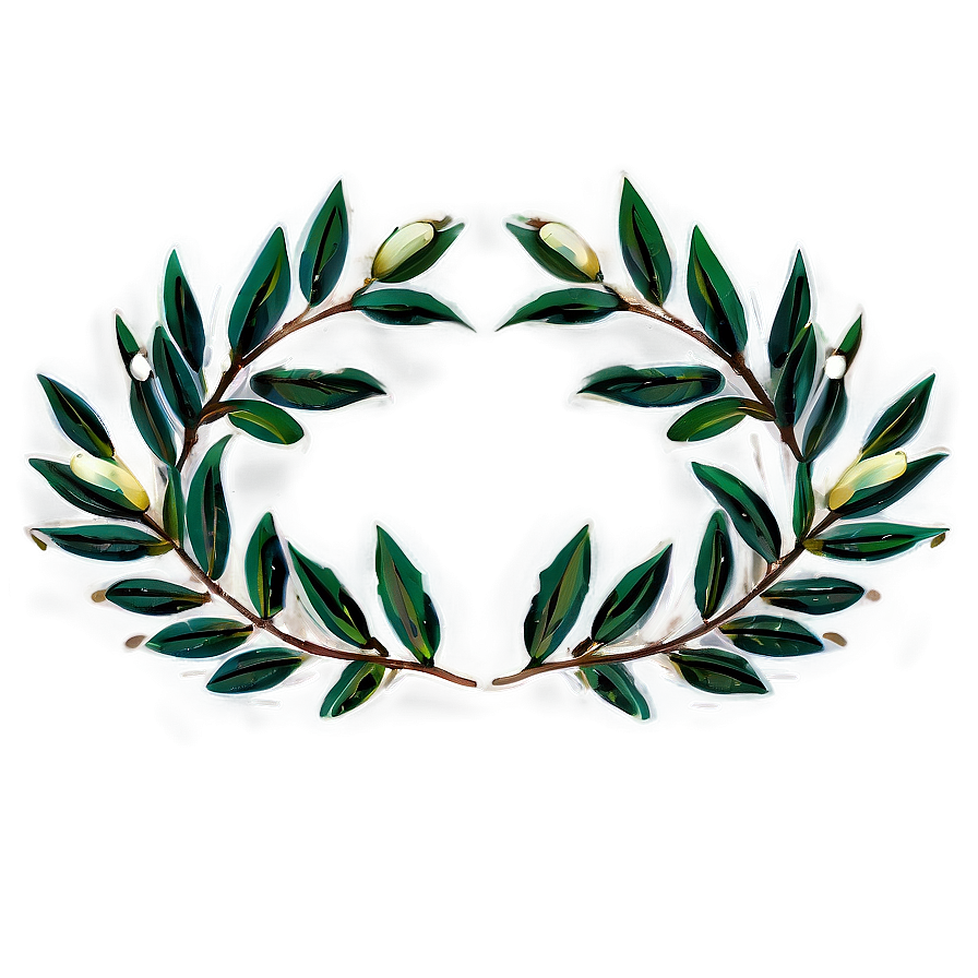 Floral Laurel Design Png Jxe