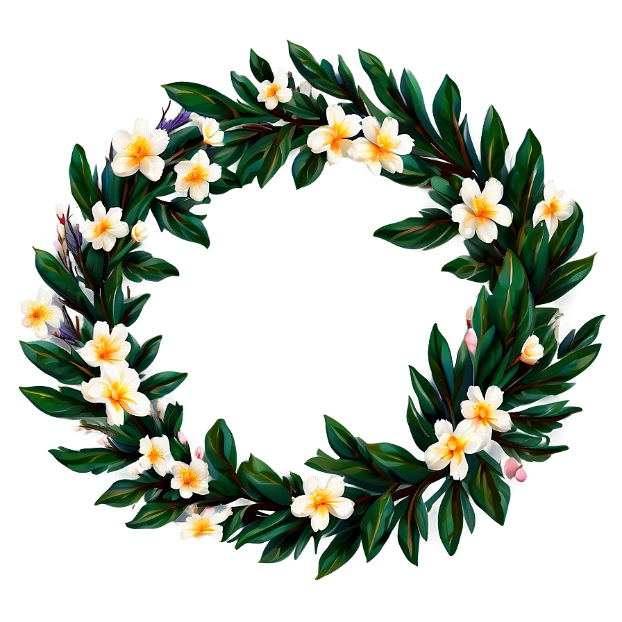 Floral Laurel Design Png Ovu96