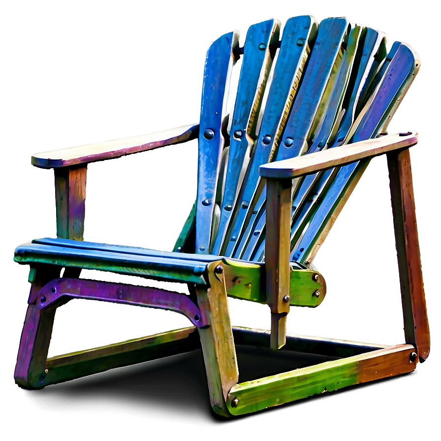 Floral Lawn Chair Png 2