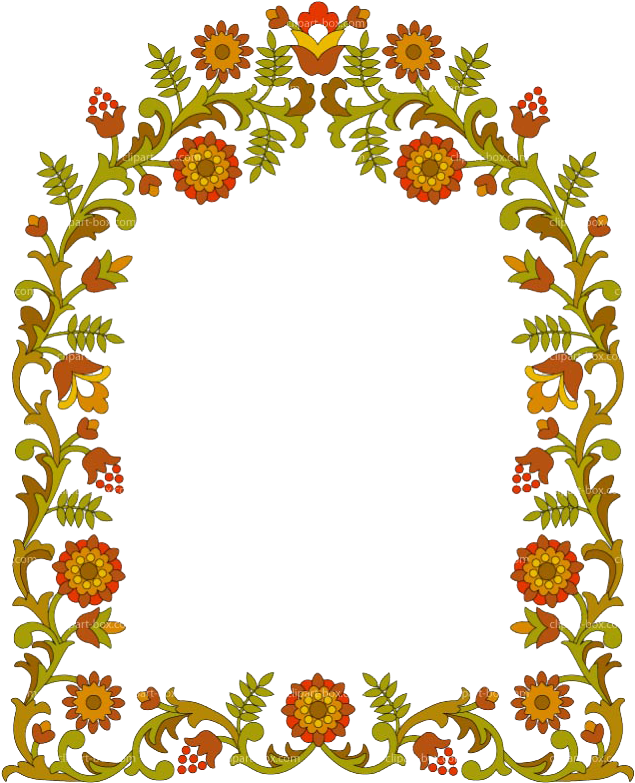 Floral Love Frame Design