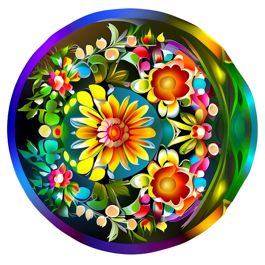 Floral Mandala Design Png 46