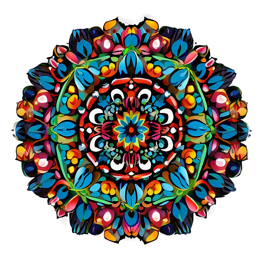 Floral Mandala Design Png 96