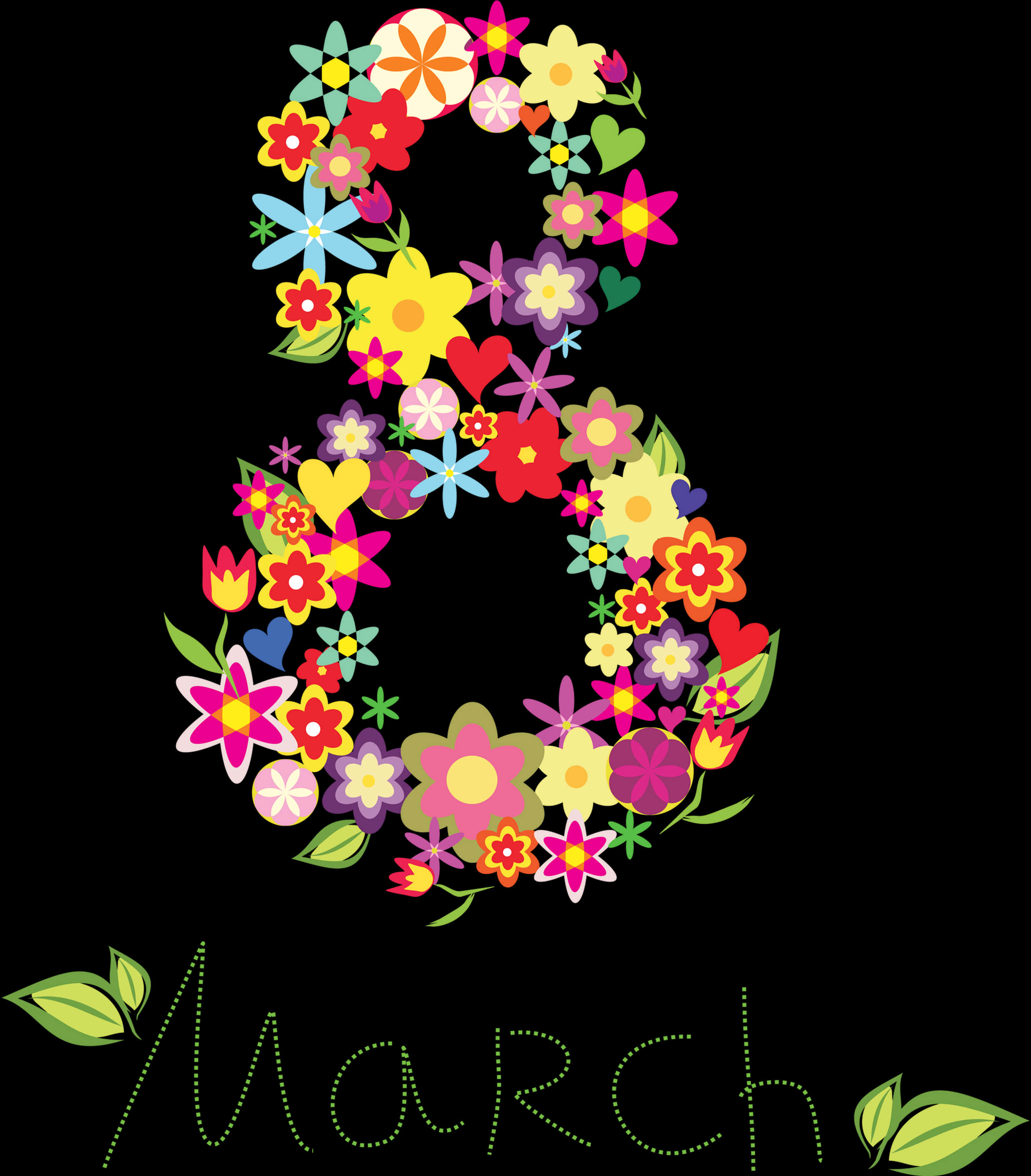 Floral March8 Womens Day