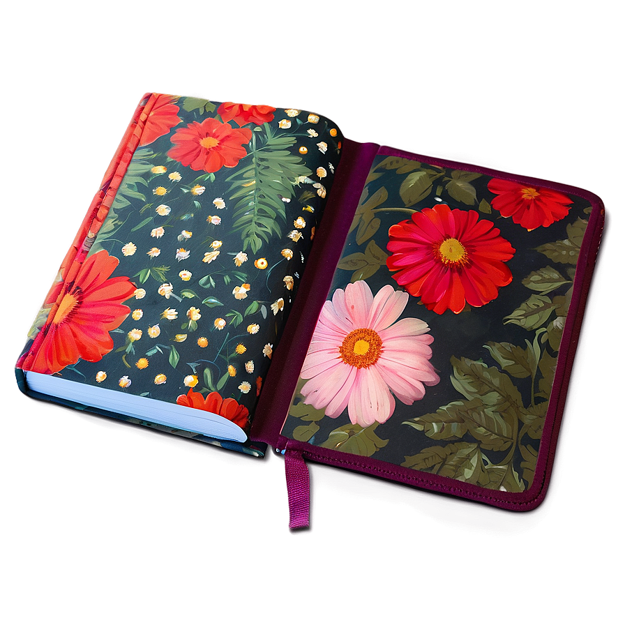 Floral Notebook Cover Png 54