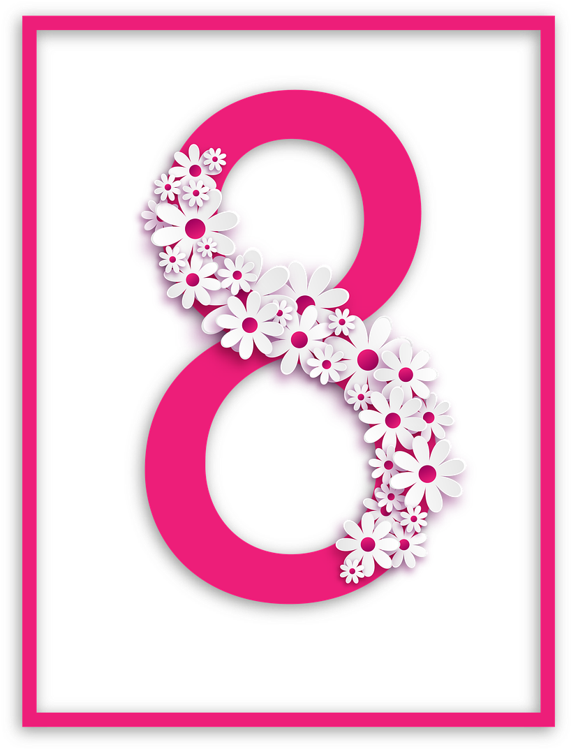 Floral Number8 Design