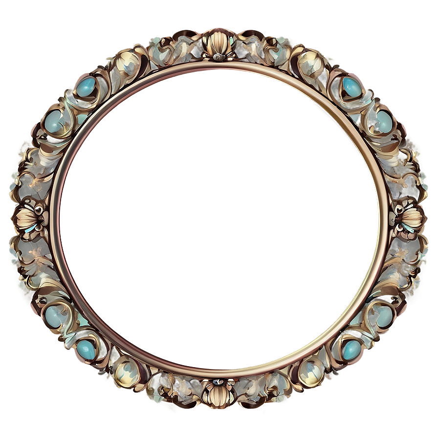 Floral Oval Frame Png 05252024