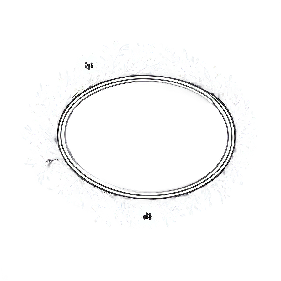 Floral Oval Frame Png 05252024